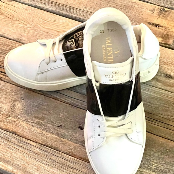 calfskin open sneaker